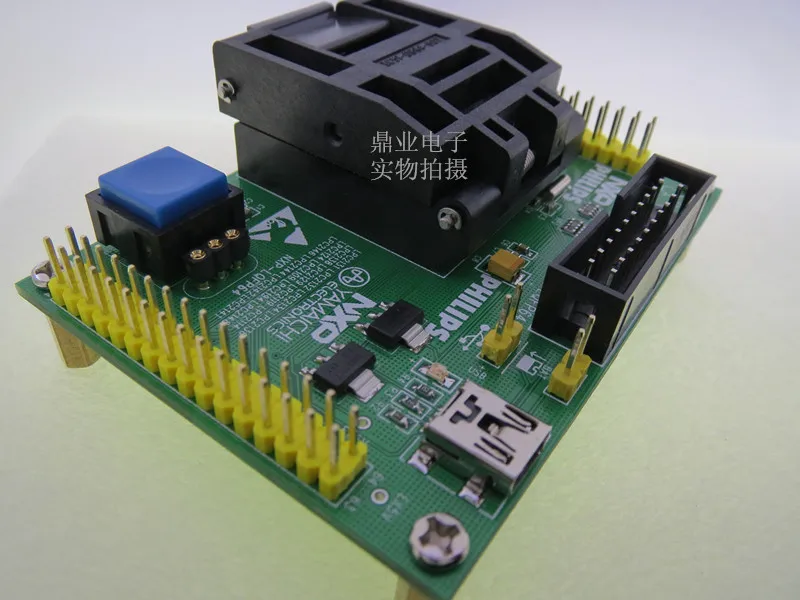 Фото LQFP64 LPC2131/2136/2114/2109/2146/2119 burn-в гнездо золотое покрытие IC Тесты ing сиденье Тесты гнездо Тесты скамья №4
