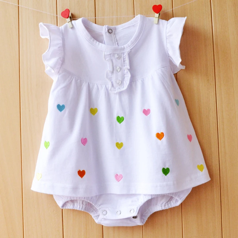 Baby Girl Rompers Summer Girls Clothing Sets Roupas Bebes Flower Newborn Baby Clothes Cute Baby Jumpsuits Infant Girls Clothing