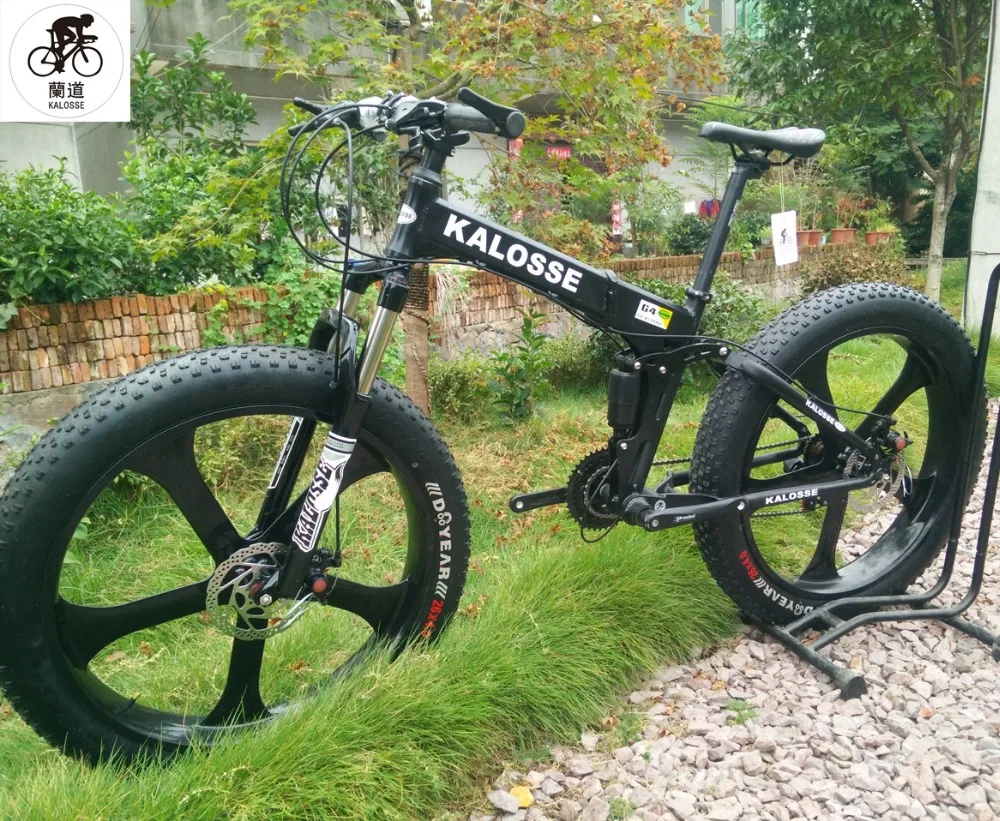 Cheap Kalosse Fat bicycle   Six spokes wheels   Beach bike  26*4.0 Tires mountain bike  21/24/27/30 speed 1