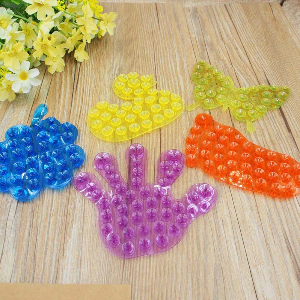 

1pc Magic Suction Palm Feet Sucker Anti Slip Sucker Mat Toothpaste Holder Toothbrushes Soap Sticker Products Color Random Hot