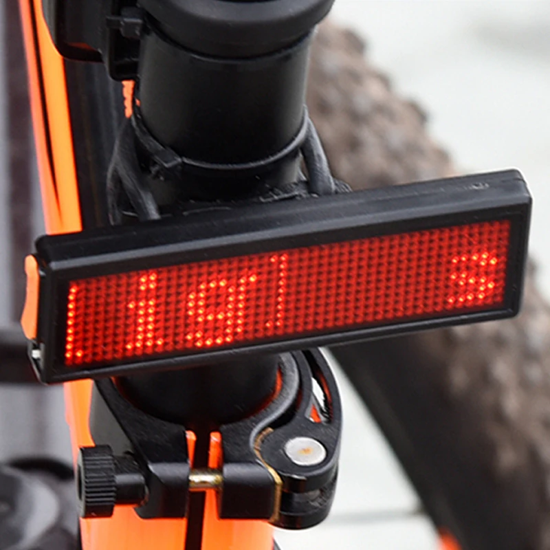 

Programmable DIY LED MTB Road Tailligt USB Bicycle Rear Light Multilingual Rechargeable Cycling Back Warning Lamp