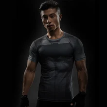 Футболка Бэтмен против Супермена, футболки с 3D принтом, мужские футболки с коротким рукавом реглан, костюм для фитнеса и косплея, облегающие мужские топы