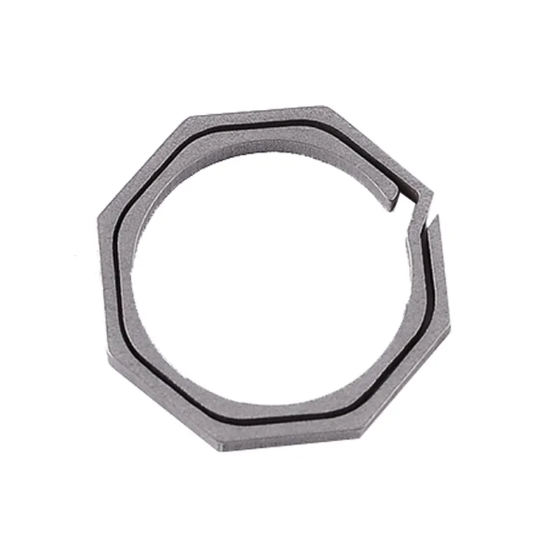 التكتيكية مفتاح سلسلة النقي titanium مضاد للسرقة لص سلامة المفاتيح المشي التخييم السفر حلقة رئيسية في الهواء الطلق أدوات