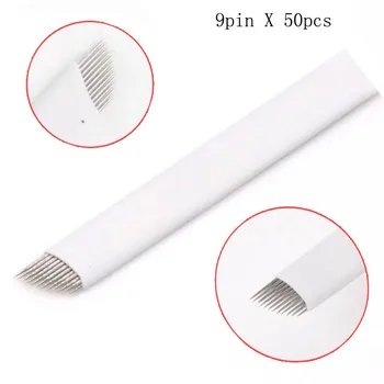

50 pcs 9 pin microblading needles u shape high quality and inexpensive tattoo needle set