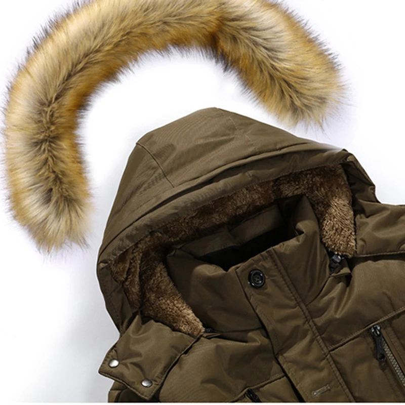 Moutainskin 5XL зимние мужские хлопковые куртки с меховым капюшоном съемные Длинные мужские повседневные парки флисовая Толстая теплая брендовая одежда SA122