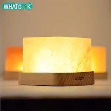 Натуральный Гималайский Воздухоочистители рок соляная ионизирующая лампа изменение цвета Температура индукции USB ночник настольная лампа для жизни