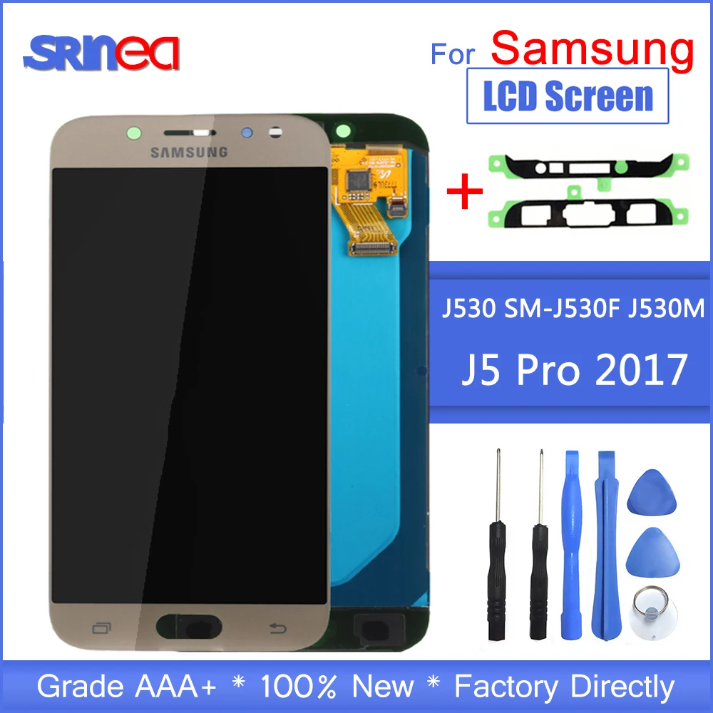 

J5 2017 LCD For Samsung J5 Pro Screen Replacement LCD Display And Touch Screen Digitizer Assembly Adjustable With Adhesive Tools