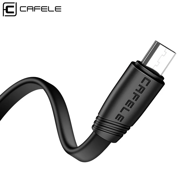 Cafele плоский Micro USB кабель для Xiaomi huawei samsung TPE DC 5V 2A кабель|Кабели мобильных