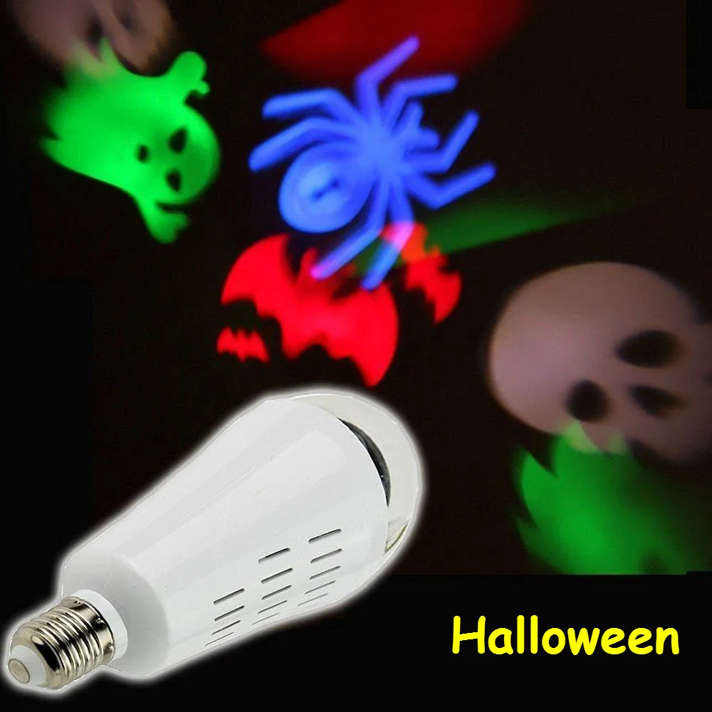 rgb light bulb led projector lamp light e27 rotating snowflake bulb lamp crystal ball stage light - Halloween Light Bulbs rgb light bulb led projector lamp light e27 rotating snowflake bulb lamp crystal ball stage light - Halloween Light Bulbs