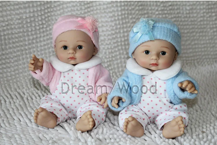 25cm Mini toy simulation doll baby silicone doll model ...