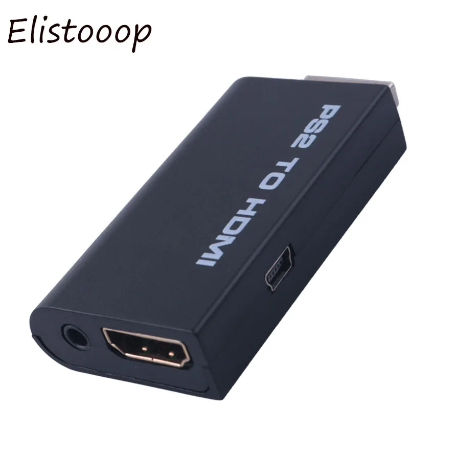 Elistooop PS2 HDMI адаптер видеопреобразователь с аудио выходной мощностью для HDTV