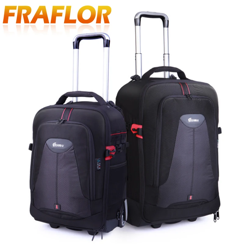 

Trolley Camera Bags DSLR VCR Video Waterproof Backpack Multifunction Nylon Camera Bags Large Space Backpack High Capacity