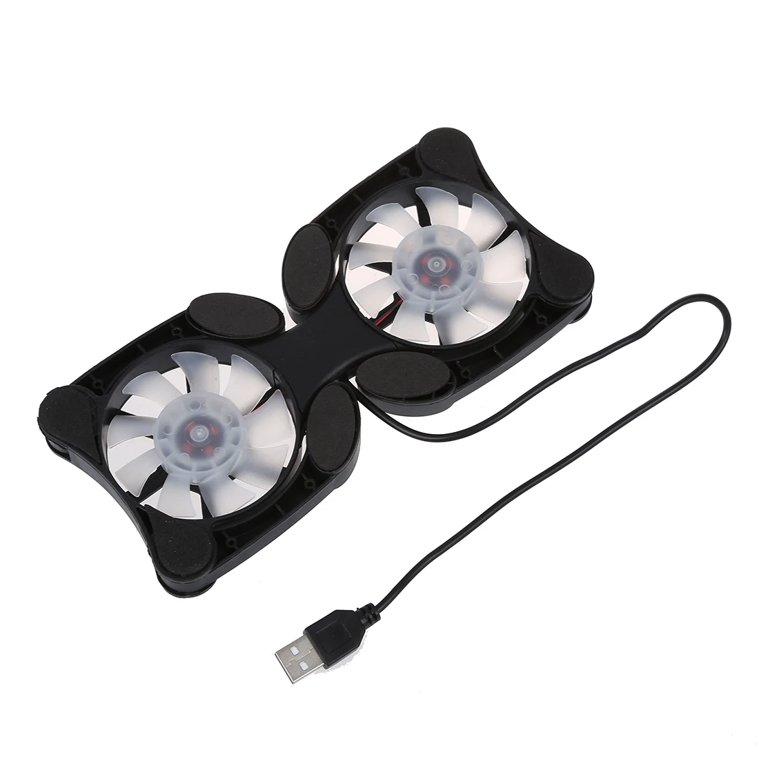 

USB 2.0 External Laptop Cooler Pad Notebook Cooler 2 Fan Black