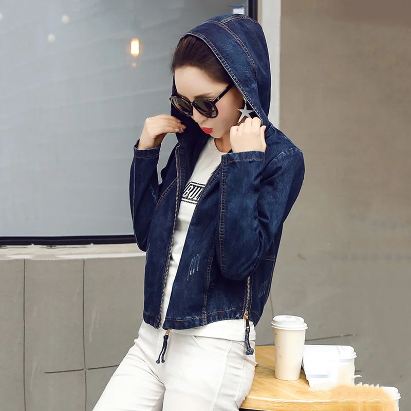 Pilot Denim Jacket Women Basic Jacket Coat Hooded Outwear Slim Short Warm Overcoats Denim Female Coats & Jackets Tops No302 Pilot Denim Jacket Women Basic Jacket Coat Hooded Outwear Slim Short Warm Overcoats Denim Female Coats & Jackets Tops No302