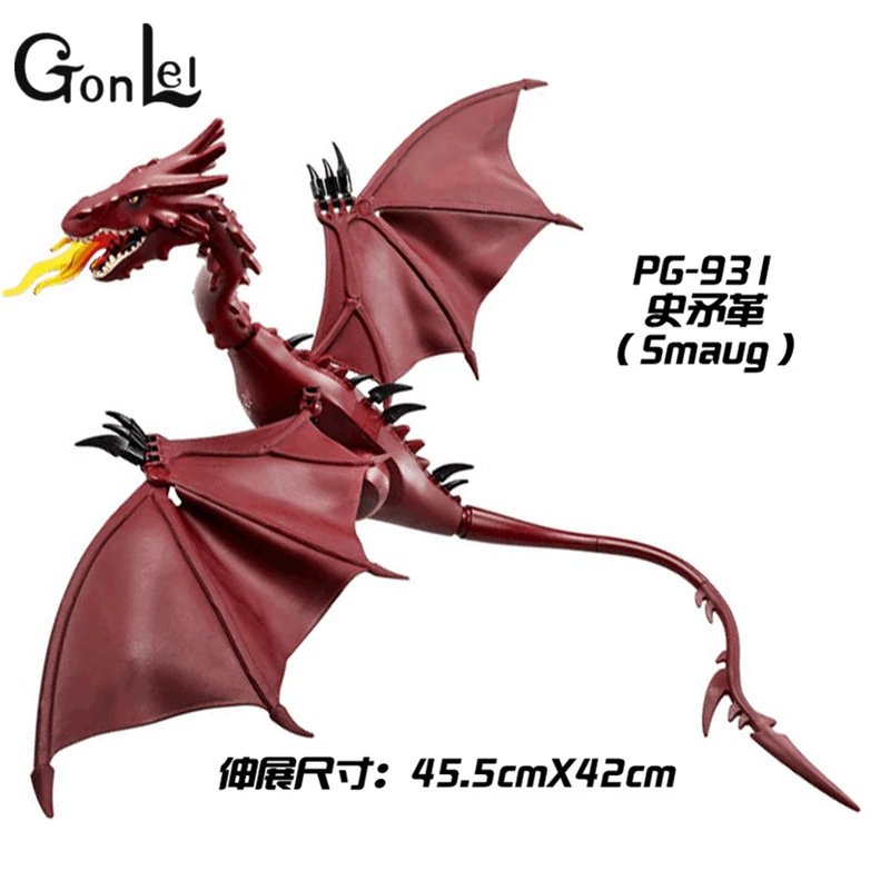 

GonLeI The Lord of the Rings Hobbit THE LONELY MOUNTAIN Desolation of SMAUG Dragon Assemble Blocks Kids Toys Gifts