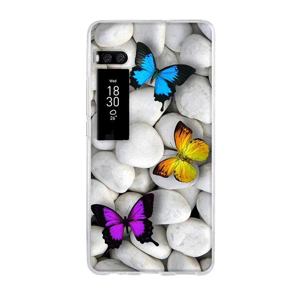 Silicone TPU Phone Cases For Meizu Pro 7 Plus Case 3D Luxury Cute Flower Fundas Soft Ultra Thin Covers Pattern Case best meizu phone case brand
