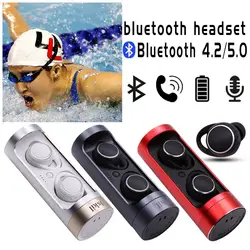 Bluetooth 5,0 СПЦ наушники спортивные Dual Ear Беспроводные с зарядным устройством Bluetooth водостойкие наушники с ушным крючком