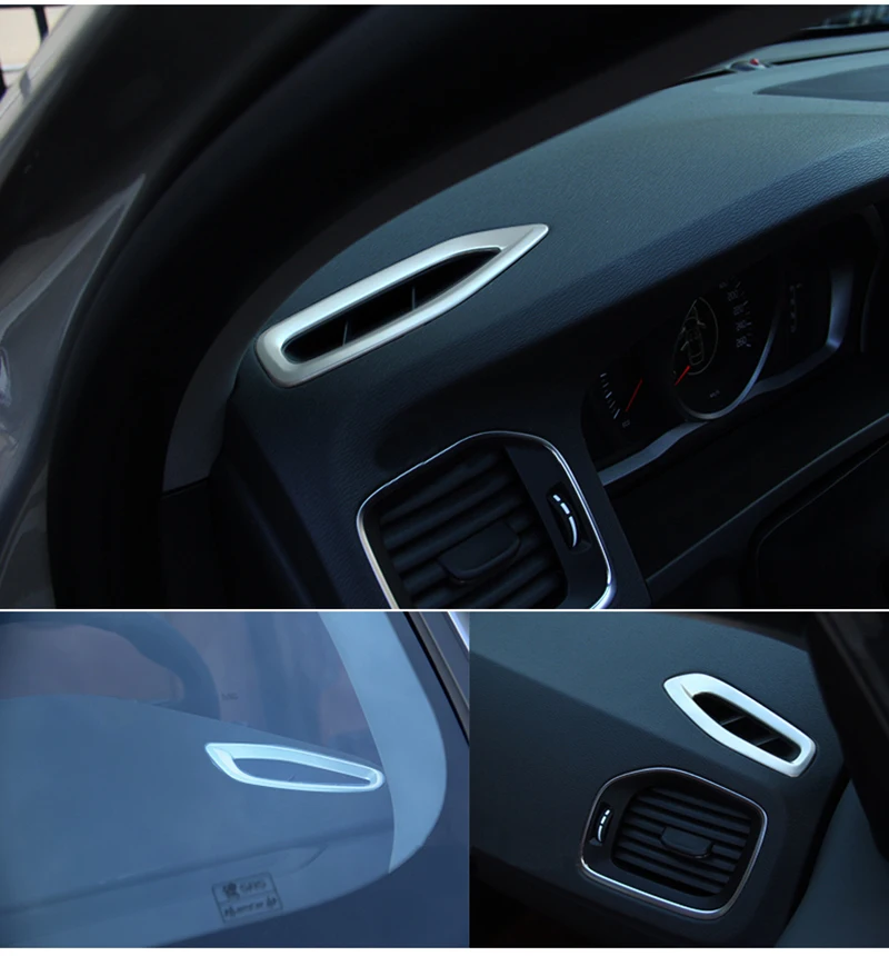 Кондиционер Вентиляционный Выход рамки для Volvo S60 S60l XC60 V60 аксессуары 2012 2013 Стикеры внутренняя отделка