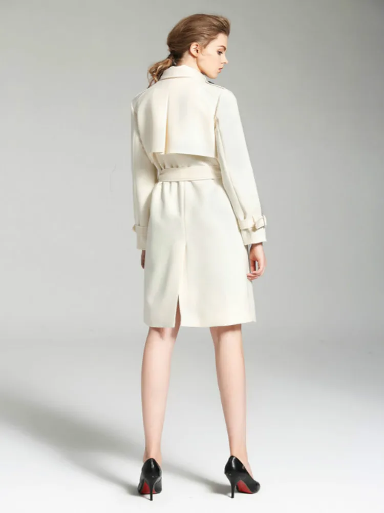 British Style High Quality The New Windcheaters For Women Warme Winter Trench Elegant Casual Coats Classical Brand Clothing 2019