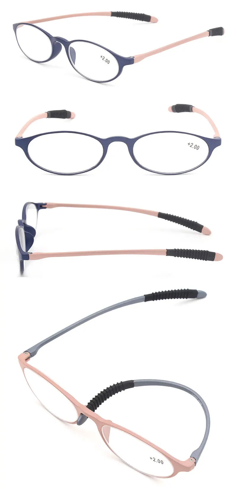 Гибкие ноги пластиковая оправа очки для чтения LH 237 для мужчин и женщин очки для чтения унисекс очки для чтения