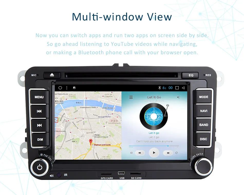 Discount 7" Android 8.1 Car Radio DVD Player For VW/Volkswagen/POLO/Golf/Skoda/Octavia/Seat/Leon Multimedia Stereo GPS Navi Wifi TPMS FM 2
