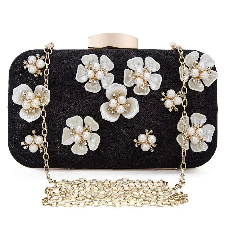 

Women's Floral Beaded Design Evening Clutch Bags Wedding Purse