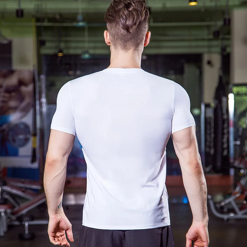 

High Quality Men Compression High Elasticity Fast Dry Fitness T-shirt Tops for Summer NCM99