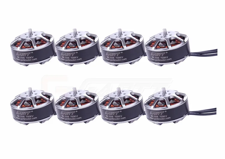 8 шт. GARTT ML 3508 700KV бесщеточный двигатель для радиоуправляемого многовинтового