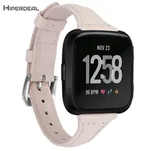 Новые ремешки для Fitbit Versa Роскошная кожа группы Замена браслет аксессуары умные часы запасных устройства JANN25