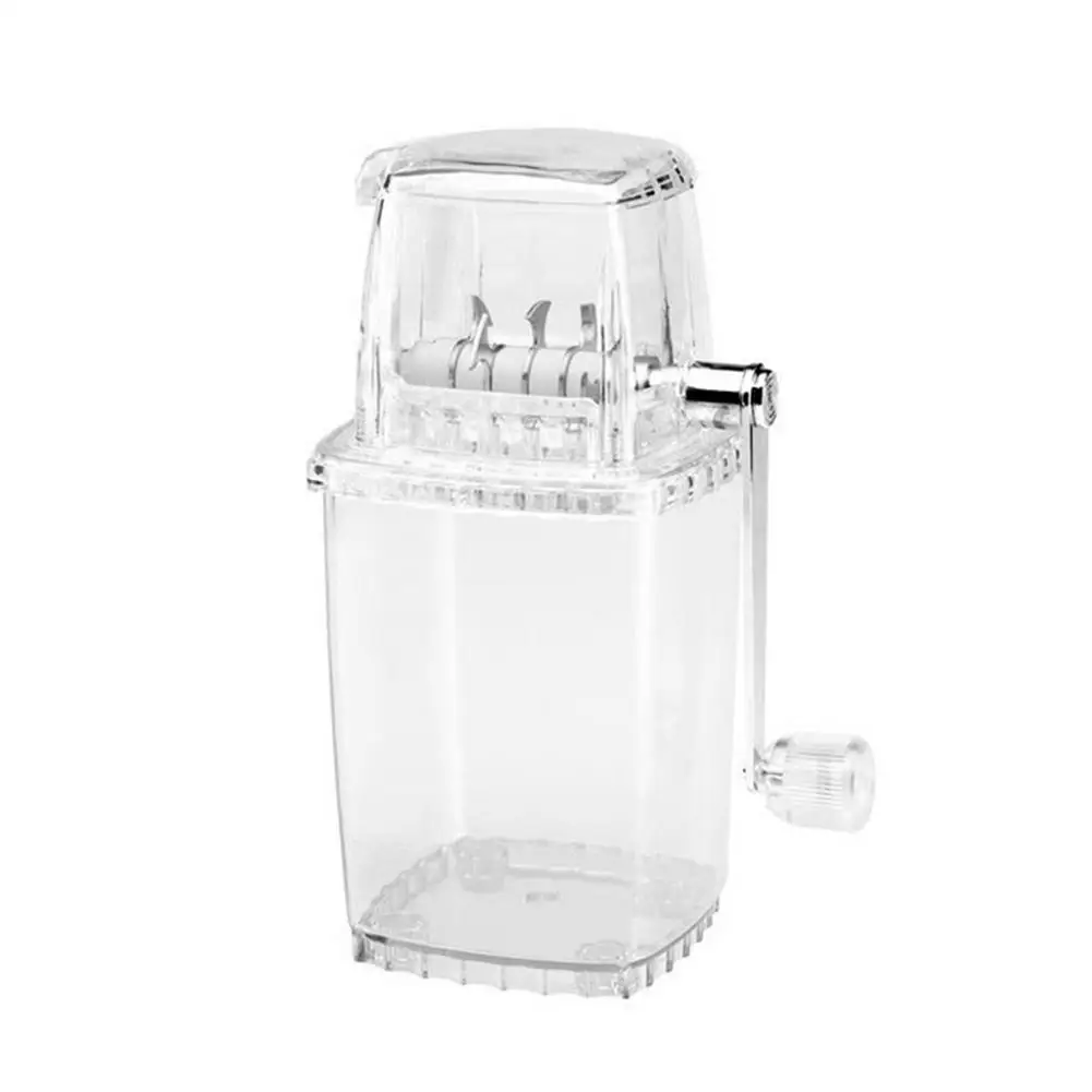 

Adoolla Multifunction Manual Mini Home Transparent Ice Crusher Shaver Kitchen Tool