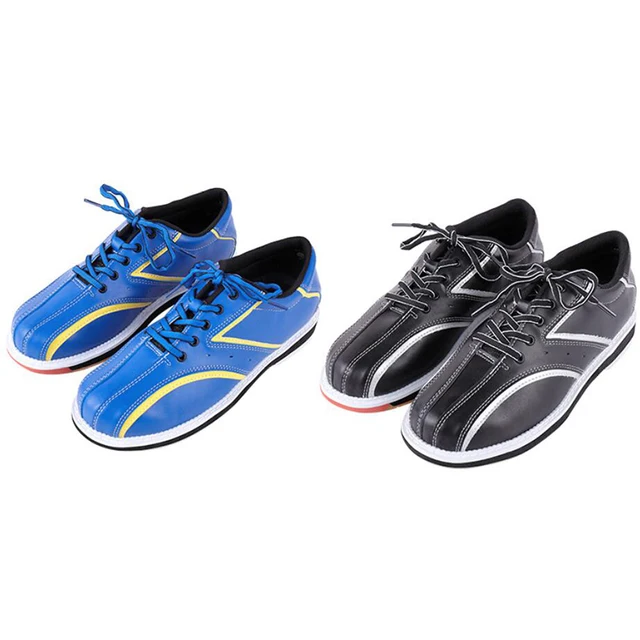 Special Offers Leather Bowling Shoes For Men Professional Fitness Sports Shoes Bowling Supplies Skidproof Training Shoes Sneakers