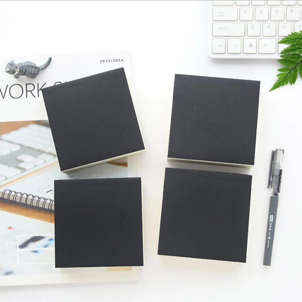 

Perfect Binding Black Blank Mini Paper Memo Pads 150 Sheets Much Thicker Portable Noted Notepads Office School Stationery Books