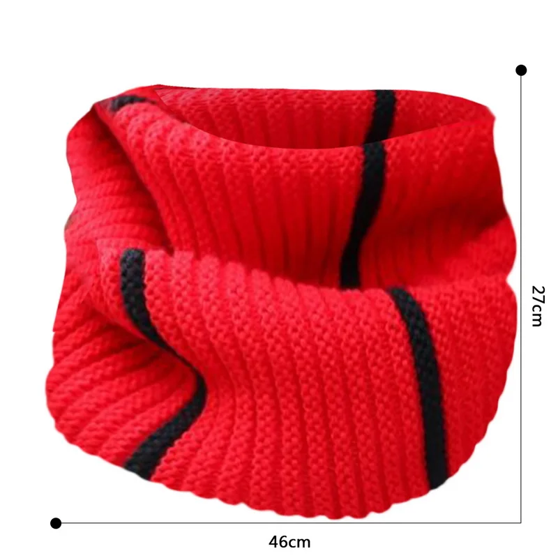 Adisputent Для женщин вязаный шарф осень-зима Мода Модный шарф студентов пары дикий теплый полосатый шерстяной воротник комплект