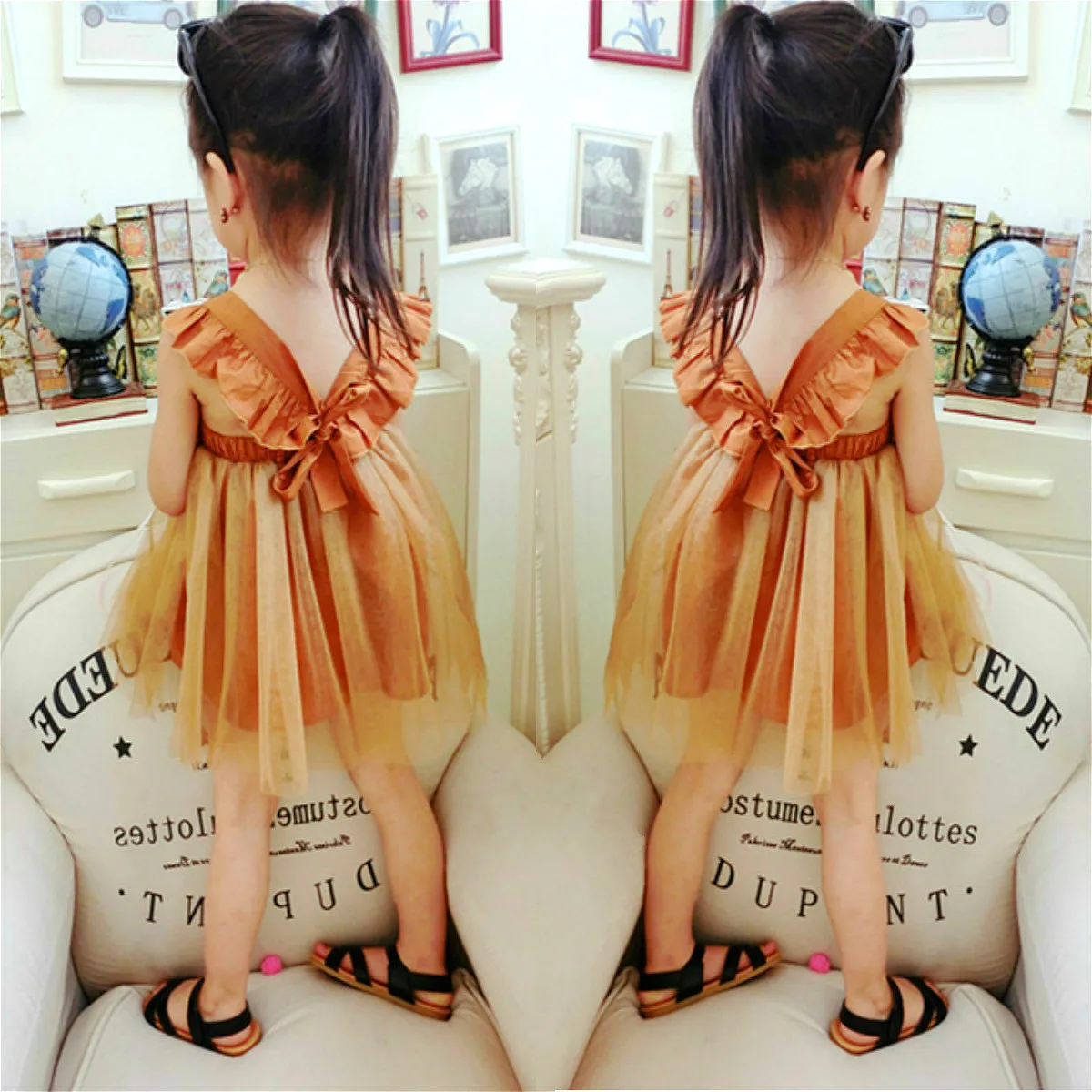 

Pudcoco Princess Kid Baby Girls Dress Ruffles Bow Tulle Tutu Dresses Children Baby Girl Clothes For Wedding Party 0-5T