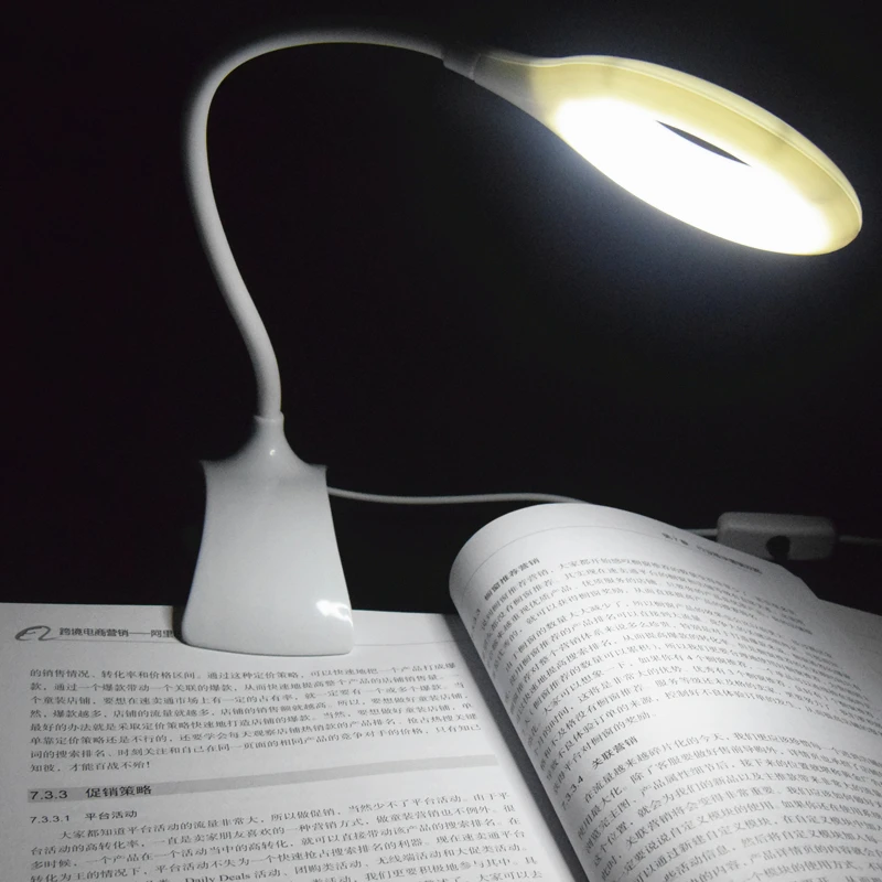 AIFENG USB Desk Lamp Children Eye Protection Student Study Reading Night Light 16Leds With Clip Fle