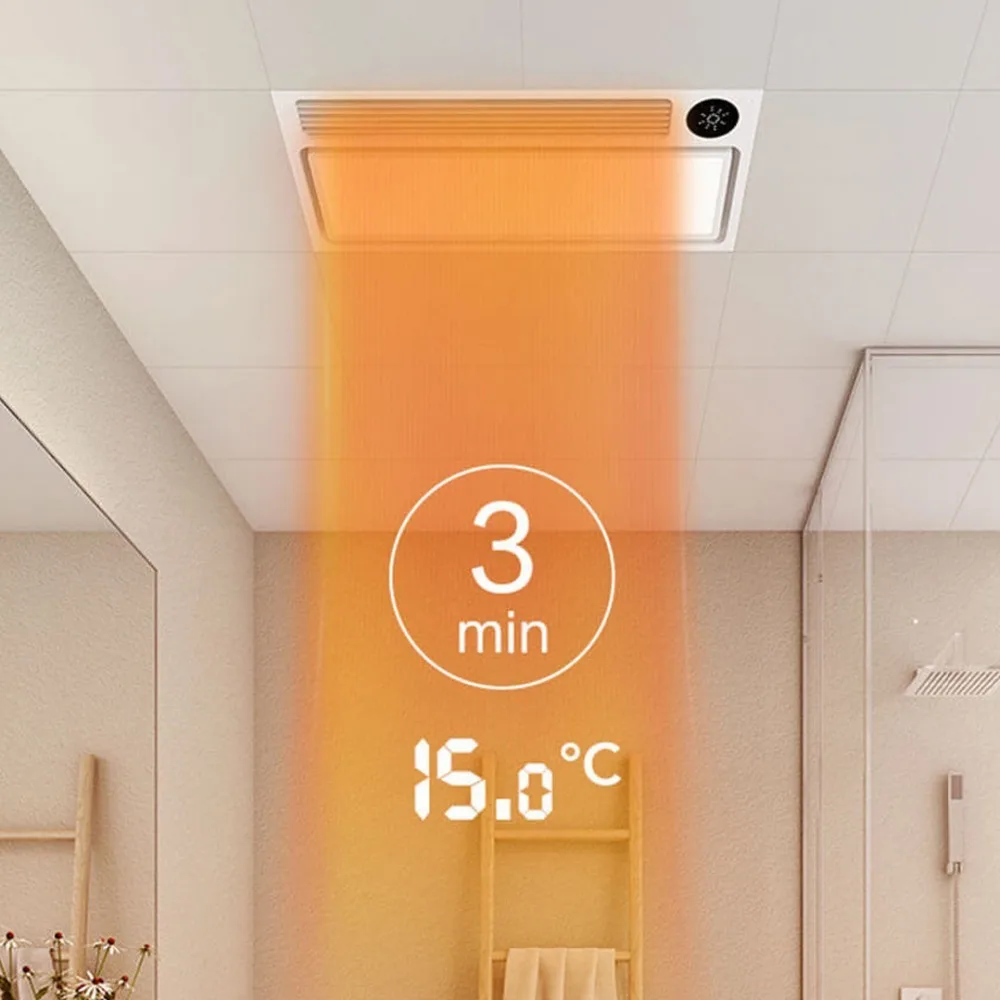Xiaomi Yeelight Smart Bath Heater Bluetooth Mobile App Remote Control 8 In 1 Bath Heater 3 Gear Speed Rapid Heating Bath Heater