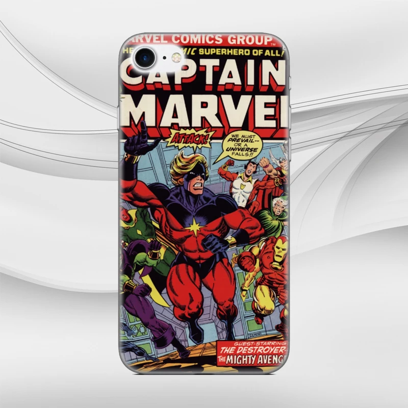 Герой комиксов Marvel Оболочка Чехол для iphone X XR XS MAX 5 5S SE 6 6S 7 8 9 Plus для iPod Touch 5 6 Чехол для телефона Coque Чехлы бамперы