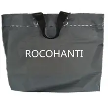 100X логотип на заказ пластиковые пакеты с рисунком с ручкой для магазина одежды розничной упаковки