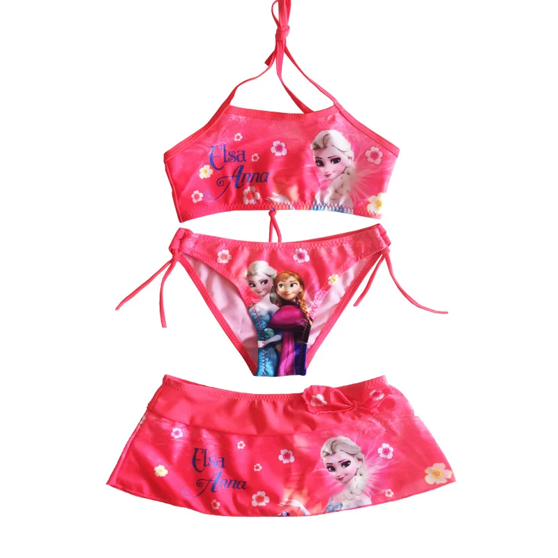 2018 New Summer Baby Girls Elsa Anna Clothes Suit Girls Clothing Sets Girls swimwear Girls bikini set 14