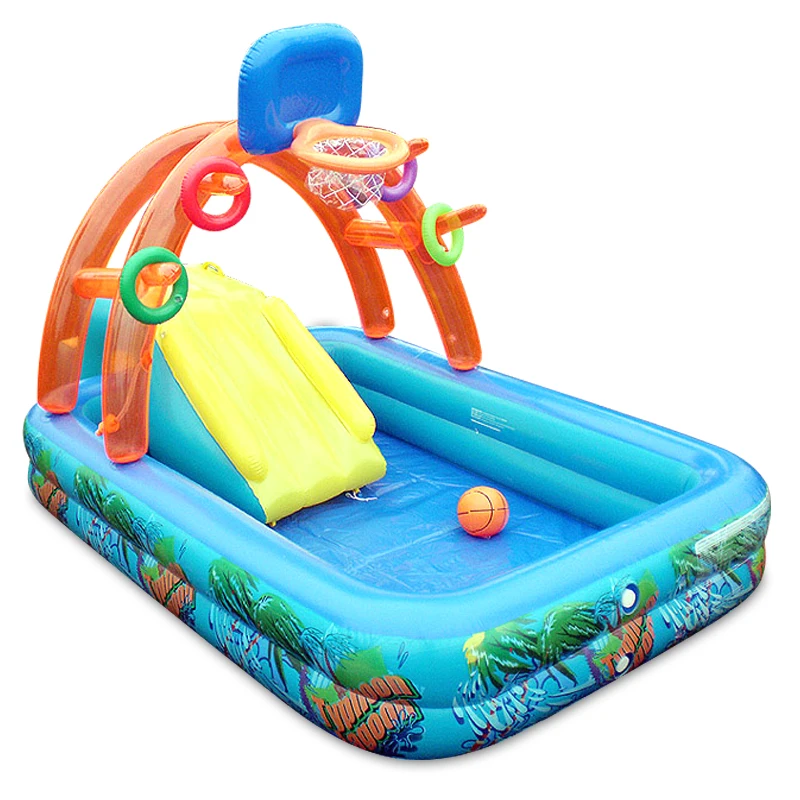 playmobil baby pool with slide