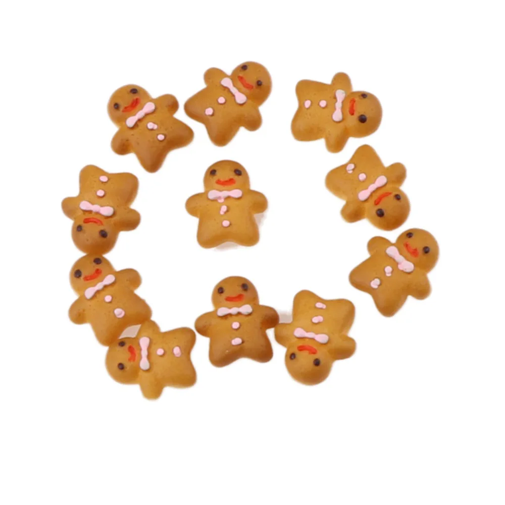 

10 Pieces Resin biscuit villain Resin Series Crafts Decorations Fit For Diy Home Decoration Kawaii Resin