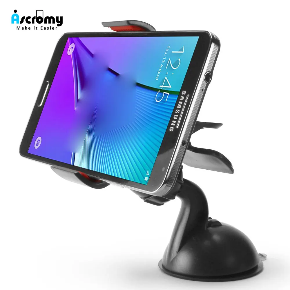 

Ascromy Windshield Car Clip Mount Holder for Huawei P20 lite Redmi Note 7 pro Samsung Galaxy S8 S9 Plus iPhone XS Max Auto Stand