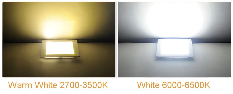 Ultra Fino Painel Quadrado 3 w 4 6 9 12 15 18 Downlights Recesso Lâmpada Quente - Frio Branco Super-fino Downlight Led 11 Ultra fino LED Painel Quadrado 3 W