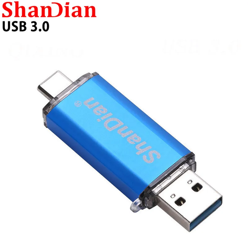 SHANDIAN фактическая емкость USB 3,0 type-C 3,1 usb флеш-накопитель 68 ГБ/32 ГБ/16 ГБ/8 ГБ флеш-накопитель карта памяти U диск