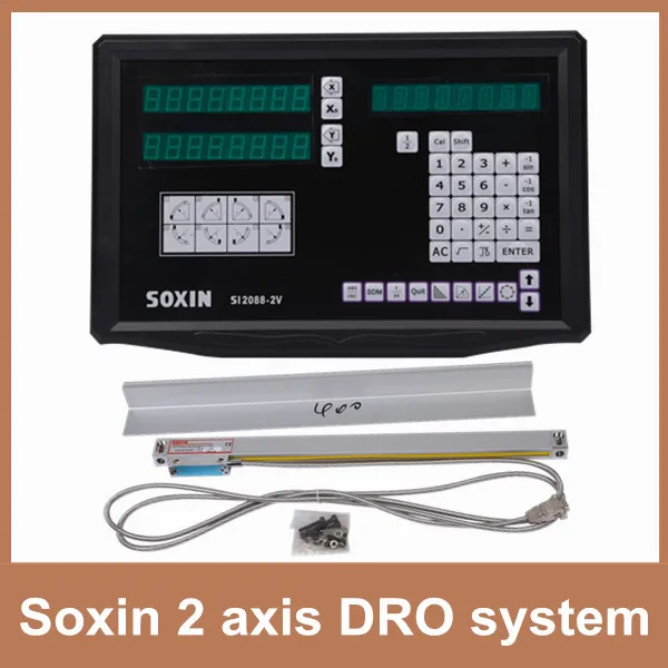 

Free Shipping digital DRO kit for lathe 2 axis digital readout with 2 pcs DRO linear scale