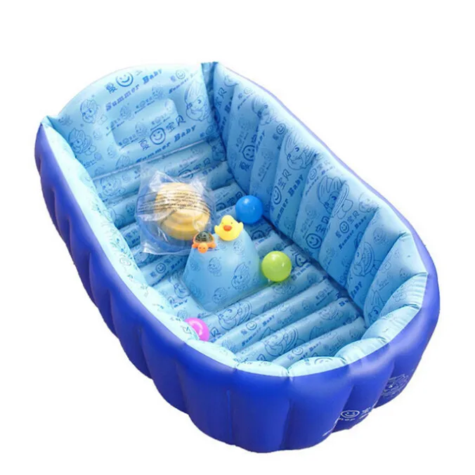 bambino dei bambini piscina gonfiabile vasca infantile addensare sicurezza gonfiaggio vasca da bagno doccia pad pieghevole