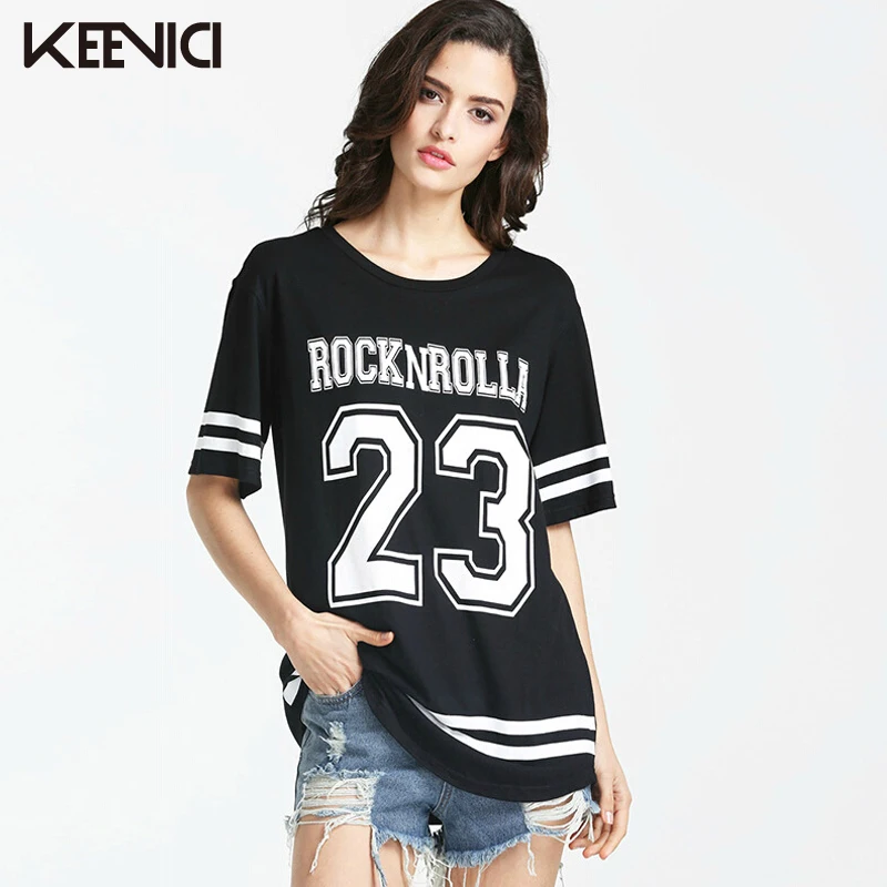 KEEVICI 2017 Kpop BTS Camisetas de Béisbol 23 Raya Negro T
