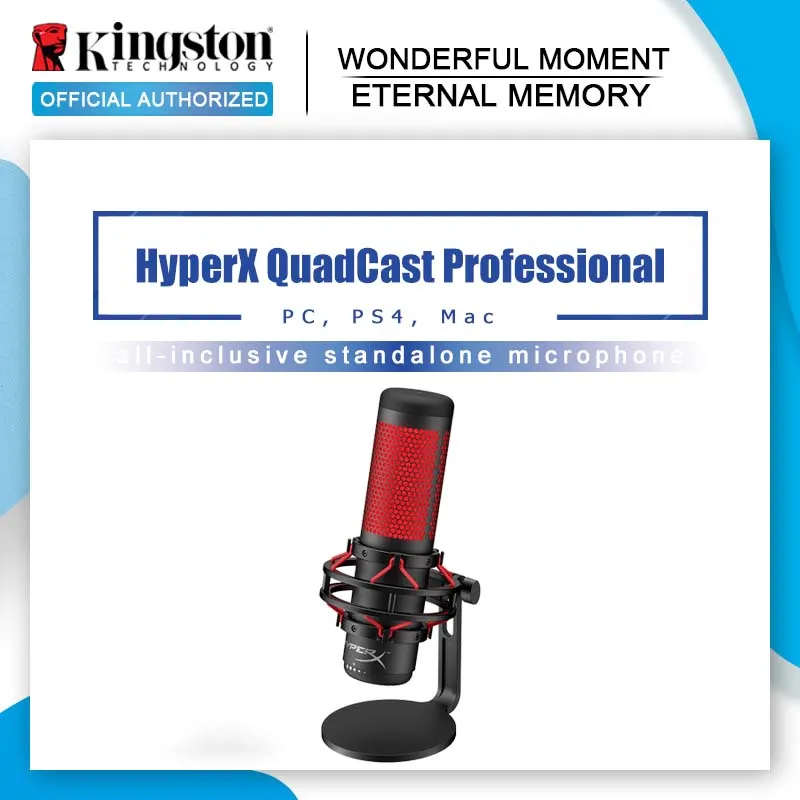 Hyperx Quadcast S Rgb Usb Condenser Microphone For  Pc/ps4/ps5/mac,anti-vibration Shock Mount,4 Polar Patterns,gaming,  Streaming - Microphones - AliExpress