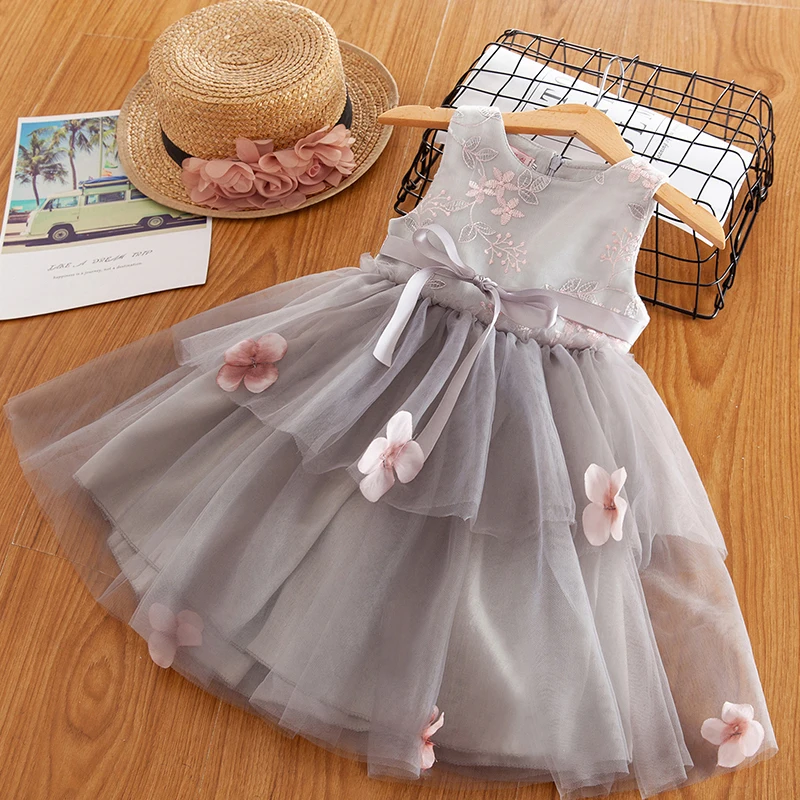 

Summer Dress For Girl 2019 Girls Clothing Princess Party Dress Ceremony 4 5 6 7 8 Years Children's Girl Costume Casual Clothes