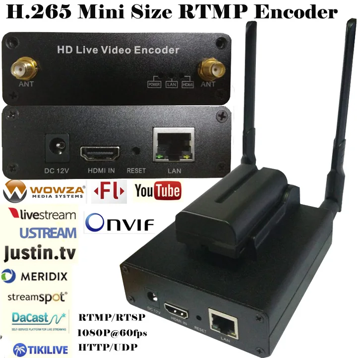 ESZYM H.265 HEVC/H.264 AVC Portable Wifi HDMI Encoder for live